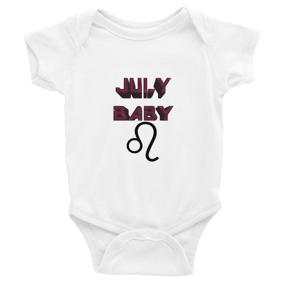 Infant Onesie July  Leo