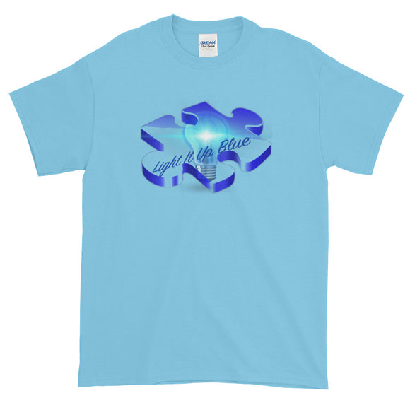 Short-Sleeve T-Shirt Light It Up Blue Autism Awareness