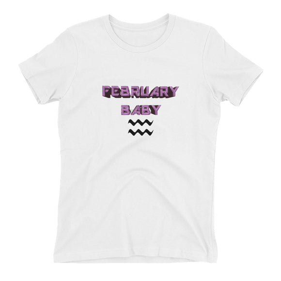 Women's t-shirt February Aquarius