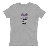 Women's t-shirt June Cancer