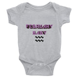 Infant Onesie February Aquarius