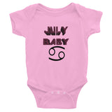 Infant Onesie July Cancer