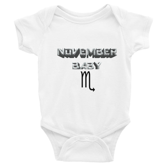 Infant Onesie November Scorpio