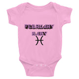 Infant  Onesie February Pisces