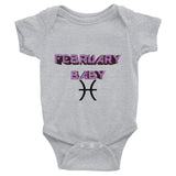 Infant  Onesie February Pisces